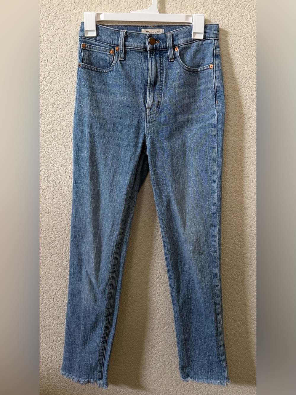 Madewell 25 T (Inseam 27" Fringe ) The Perfect Vintage Blue Jean Ainsworth
